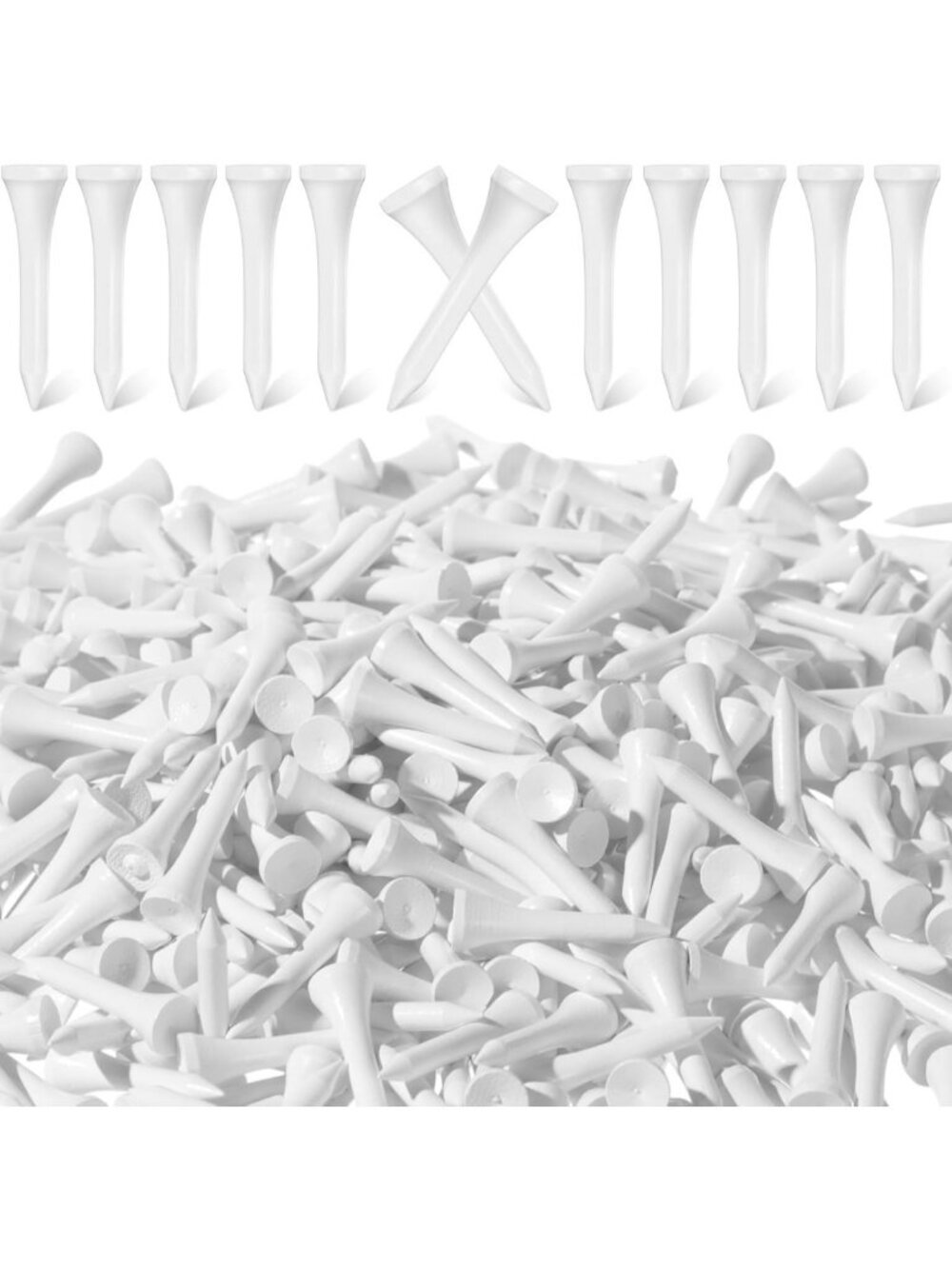 2000 Pcs Bamboo Golf Tees - Professional, Eco-Friendly, Reduce Friction & Side
